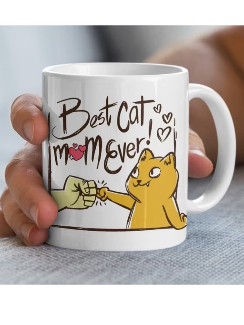 “Best Cat Mom Ever' Mug - Picture 3 of 7